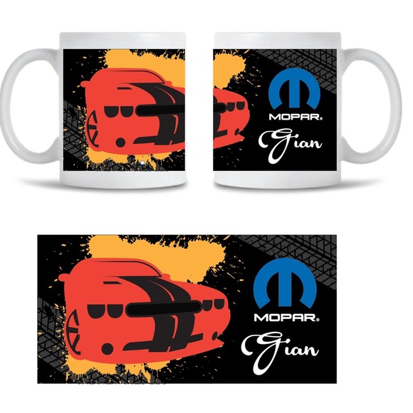 White Ceramic Mugs for Car-Themed Parties - Picture 6 of 10